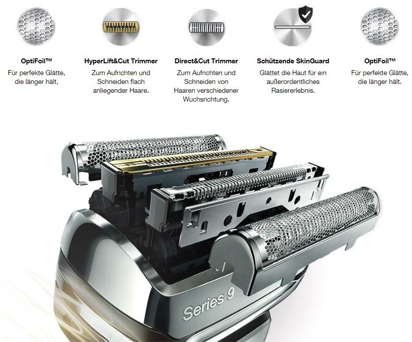 Braun Series 9 Rasierapparat 9296cc Premium Edition chrom