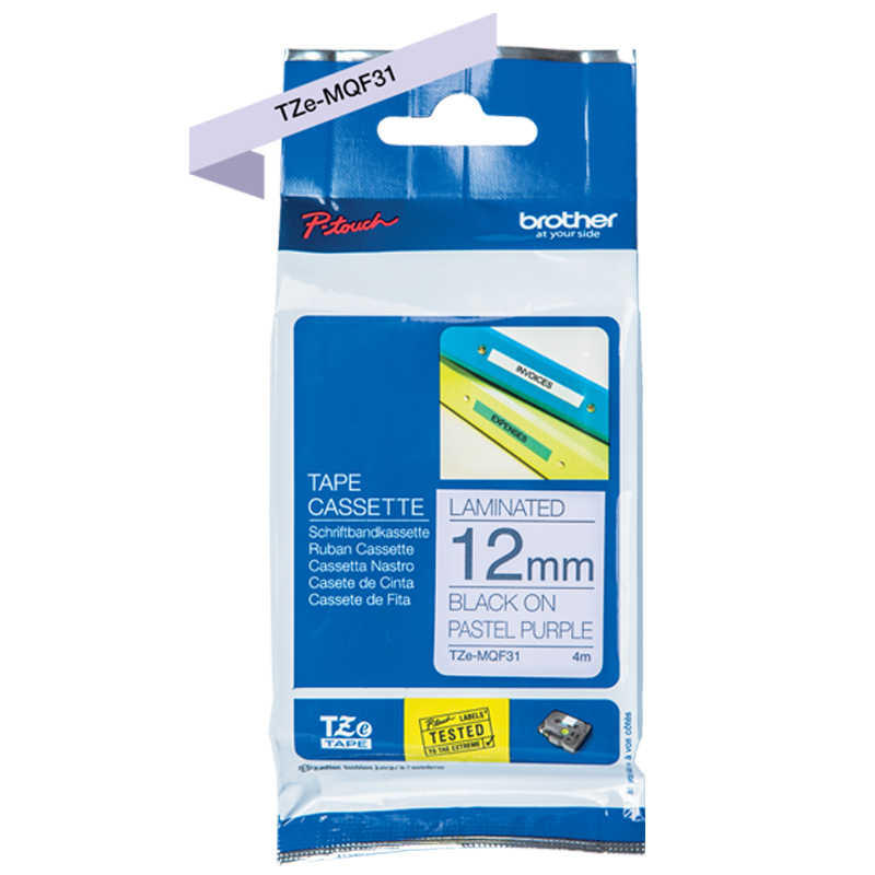 Brother TZe-MQE31 P-touch Pastellviolletes Schriftband