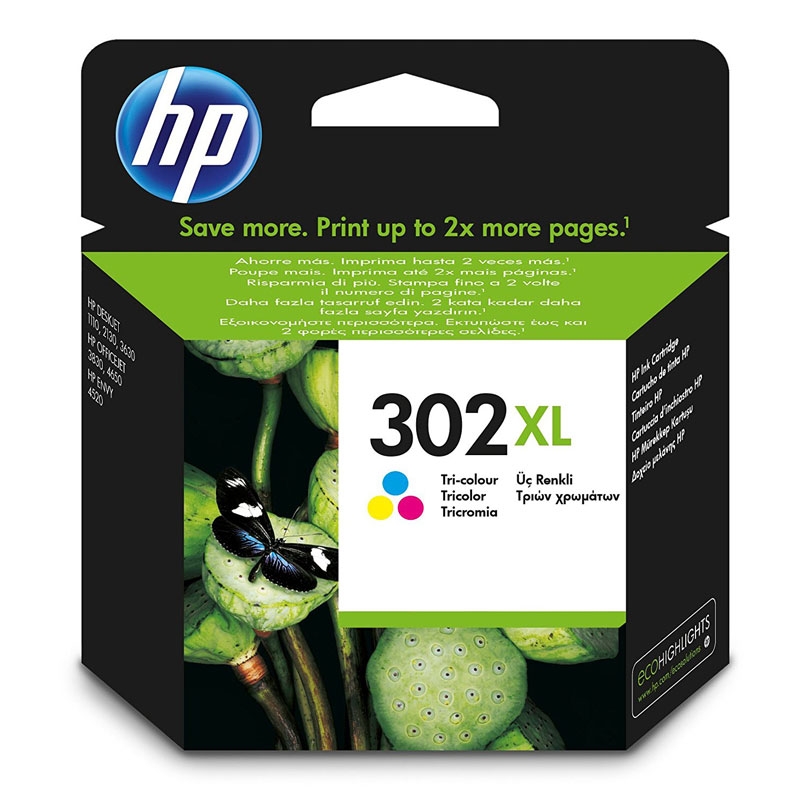 HP 302XL Tinte farbig