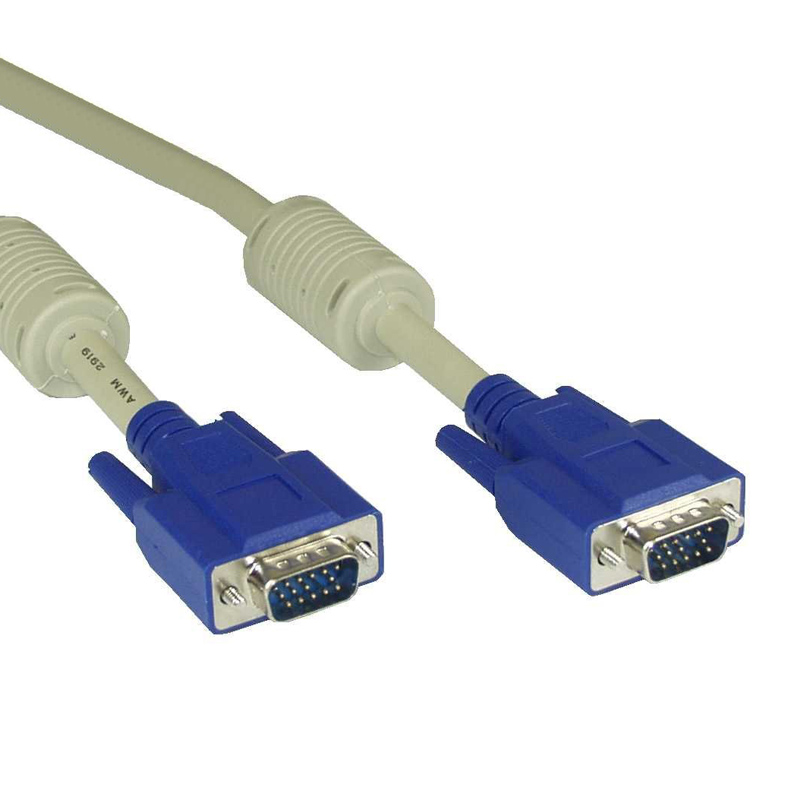 InLine S-VGA Kabel 15polHD St/St 3m beige
