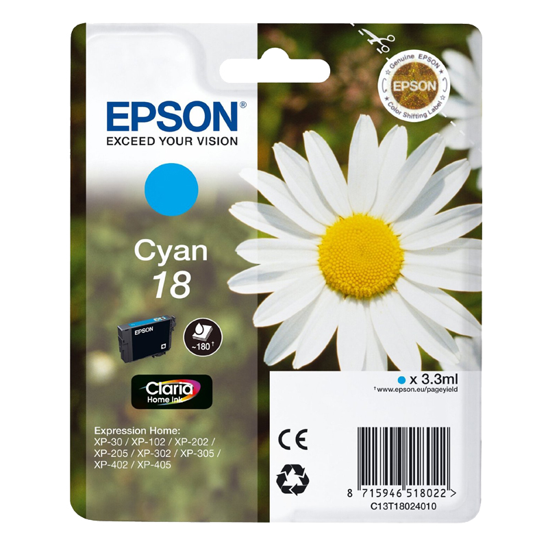 Epson 18 cyan Tintenpatrone