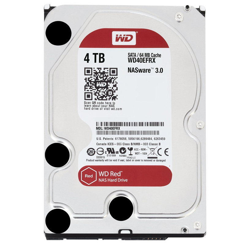 Western Digital WD40EFRX Red 4TB Festplatte 6Gb/s SATA HDD