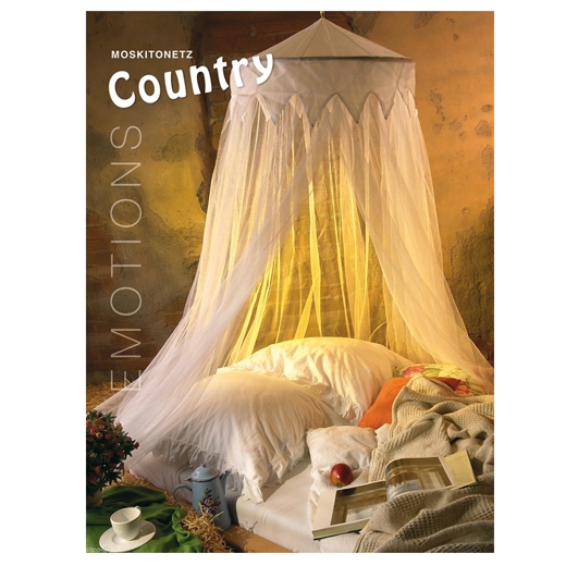 easy life Moskitonetz Country 12,5x2,5m Betthimmel Baldachin Mückennetz Fliegengitter