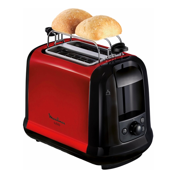 Moulinex LT261D Toaster Subito, rot metallic