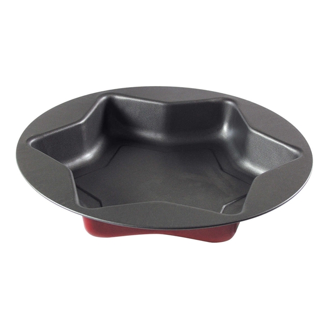 Zenker Backform Stern schwarz/rot