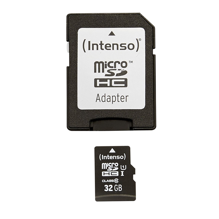 Intenso Micro SDHC 32GB Class 10 Speicherkarte inkl. SD-Adapter (UHS-I)