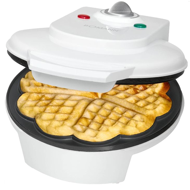 Bomann WA 5018 CB Waffelautomat weiß