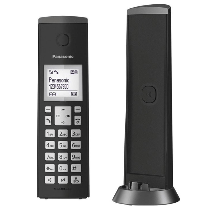 Panasonic KX-TGK220 Design-Telefon mit Anrufbeantworter schwarz