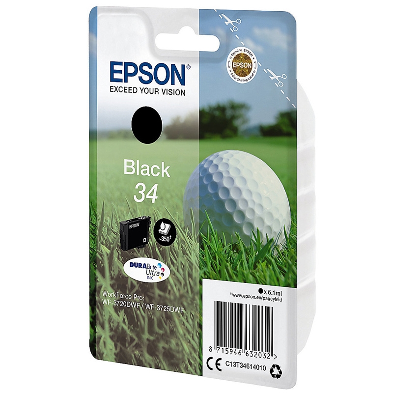 EPSON Singlepack Schwarz 34 - DURABrite Ultra Tinte