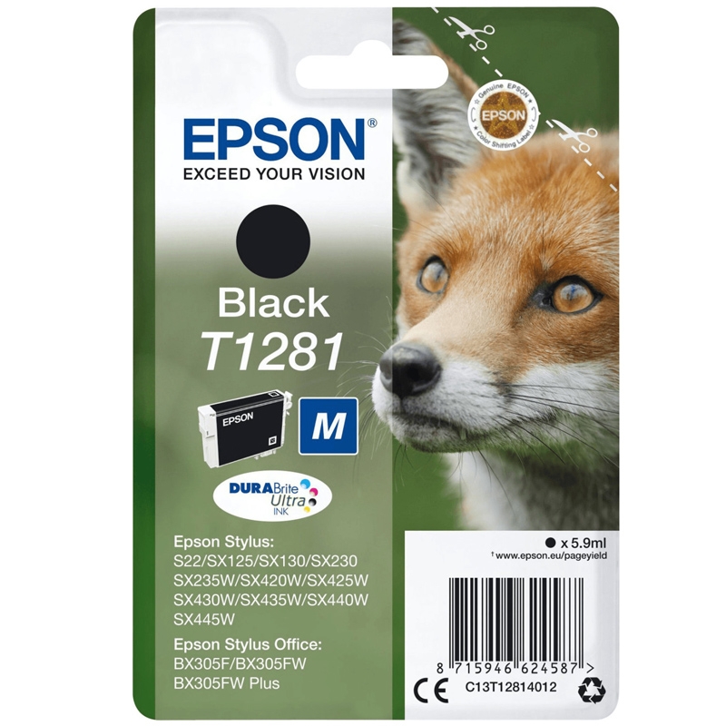 Epson T1281 schwarz Tintenpatrone