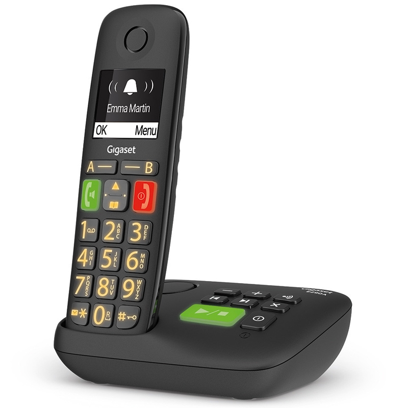 Gigaset E290A Schnurlostelefon schwarz