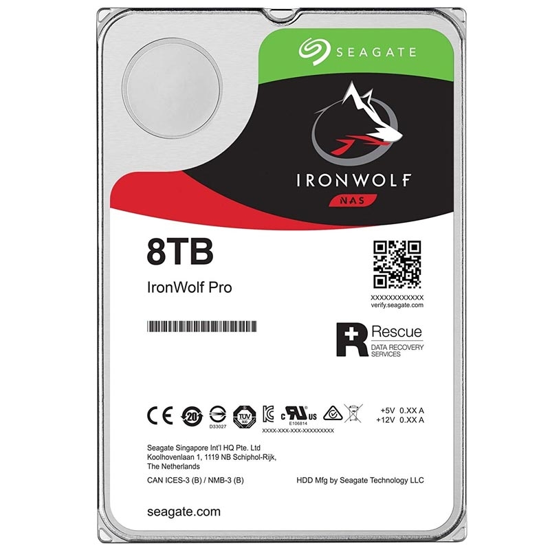 Seagate Iron Wolf 8TB Interne Festplatte Sata 6Gb/s 7200 rpm