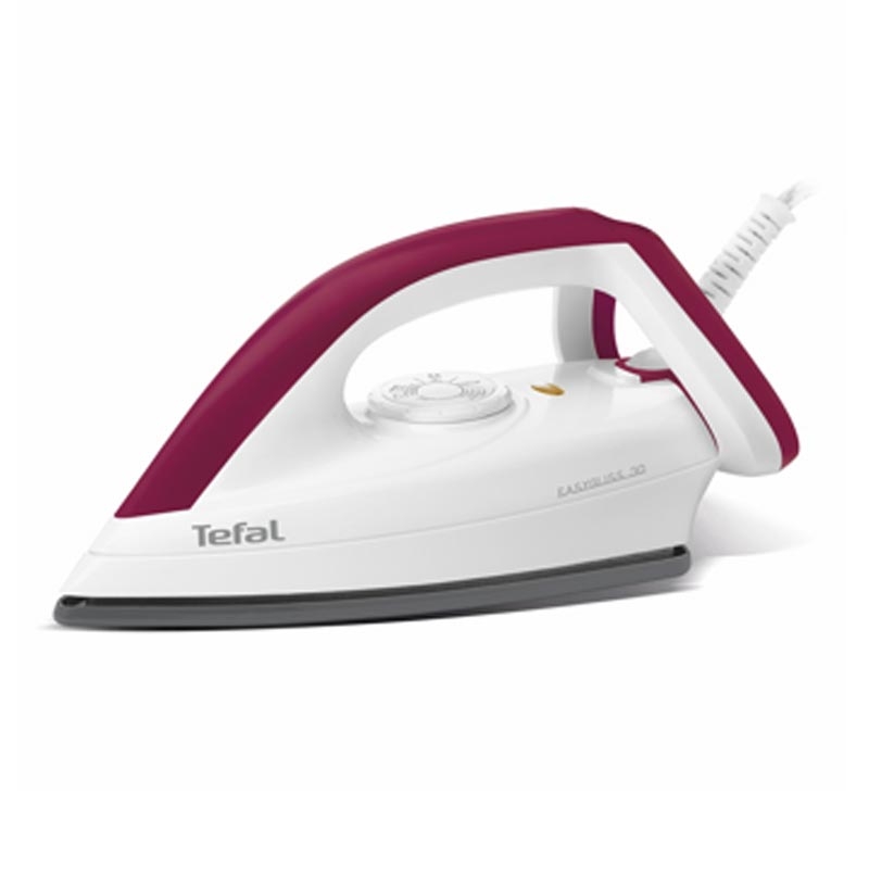 Tefal FS4030 Trockenbügeleisen Easy Gliss Durilium weiß/dunkelrot