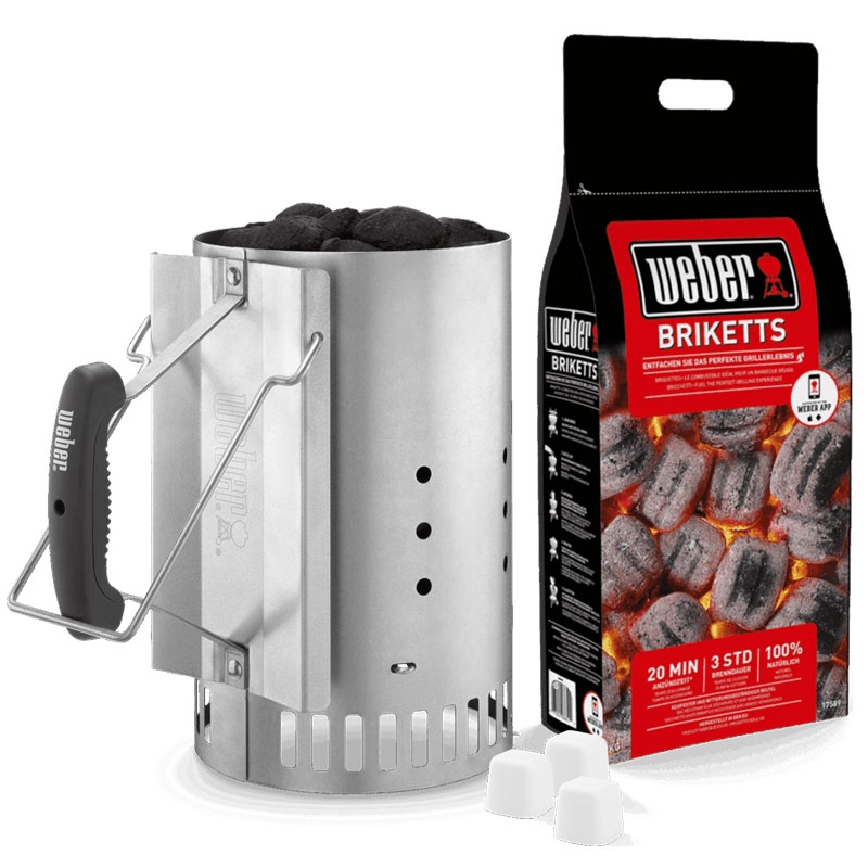 Weber 17631 Grillstarterset für Holzkohlegrills