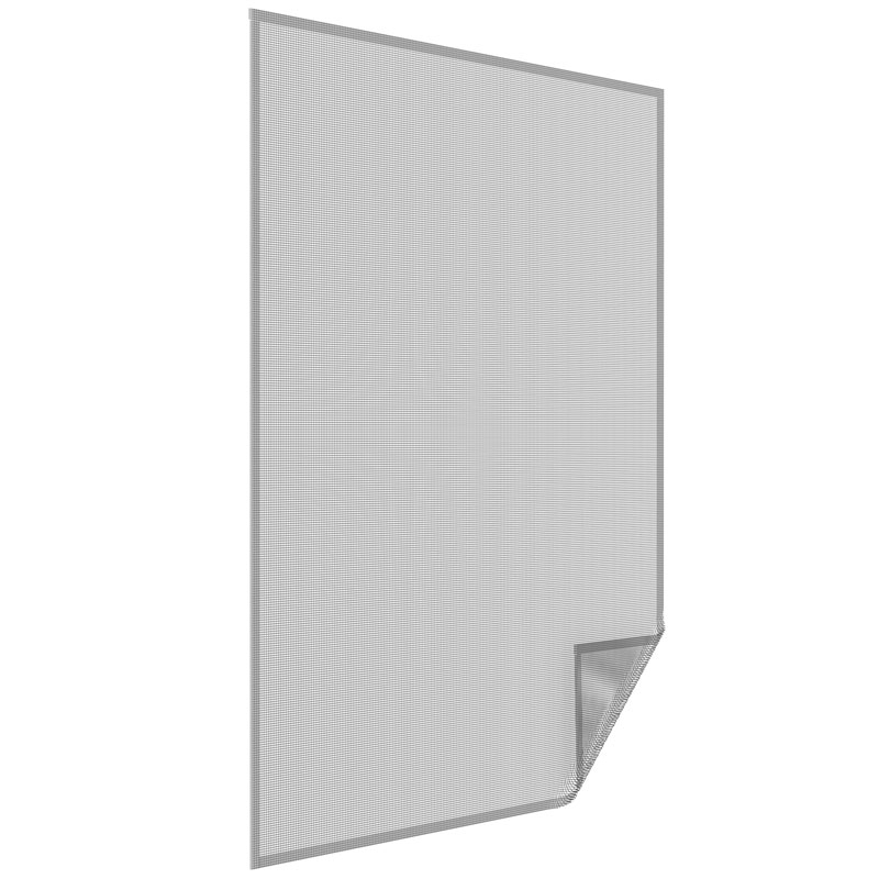 easy life Insektenschutz-Gitter-Fenster 150 x 300 cm weiß mit Klettband