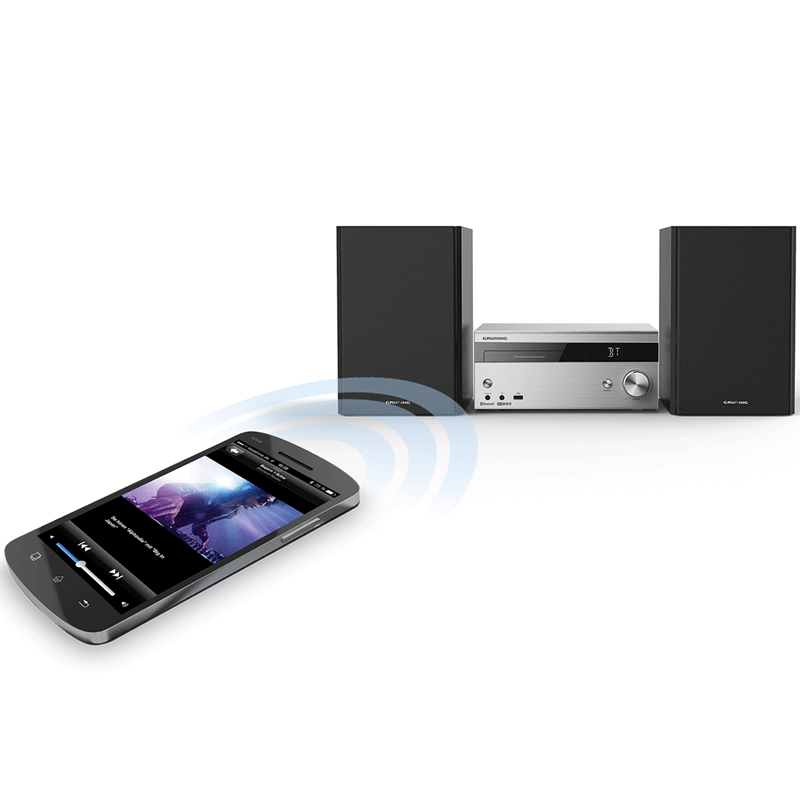Grundig CMS 4000 BT DAB HiFi System silber