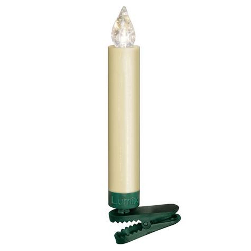 Krinner Lumix SuperLight 5er Erweiterungs-Set Kabellose Christbaumkerzen Elfenbein (2. Wahl)