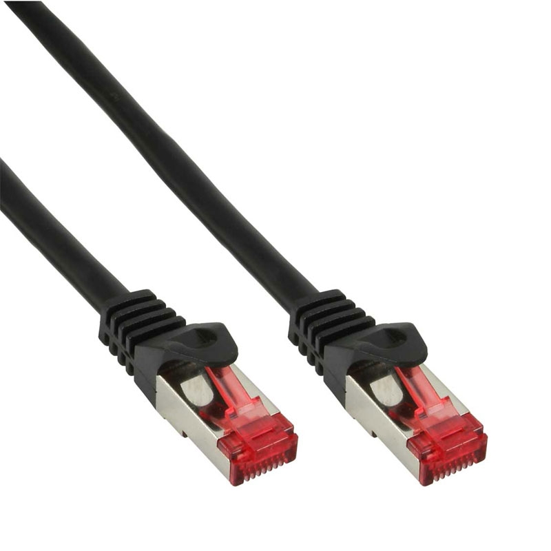 InLine Patchkabel schwarz 0,25m