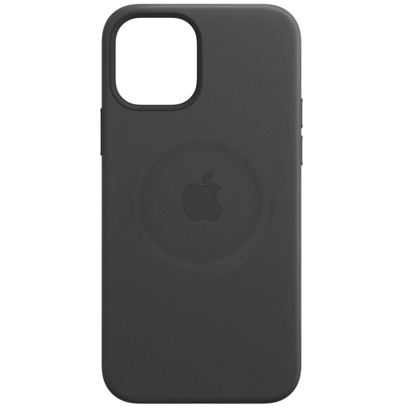 Apple iPhone 12 Mini Leder Case schwarz mit MagSafe