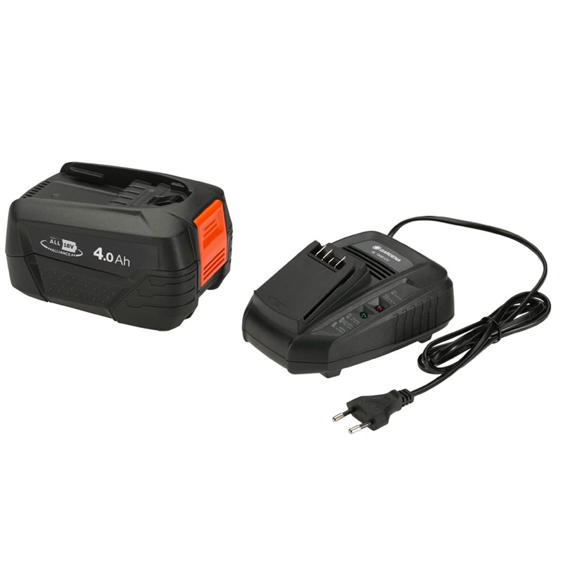 GARDENA 14908-20 Starter-Kit P4A PBA 18V/72 4,0 Ah + AL 1830 CV
