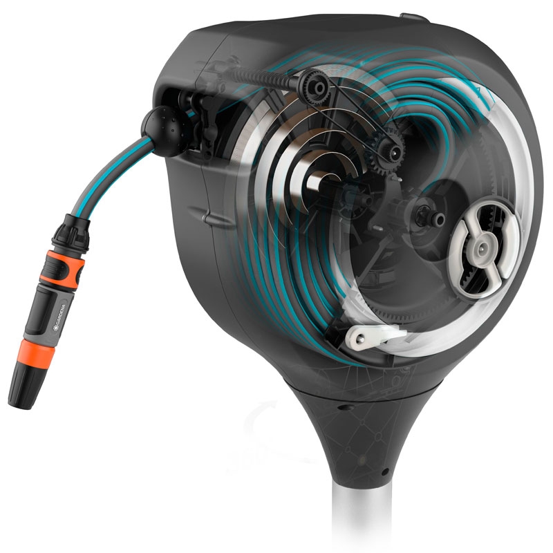 GARDENA 18606-20 Garten-Schlauchbox RollUp S (weiß) 15 m