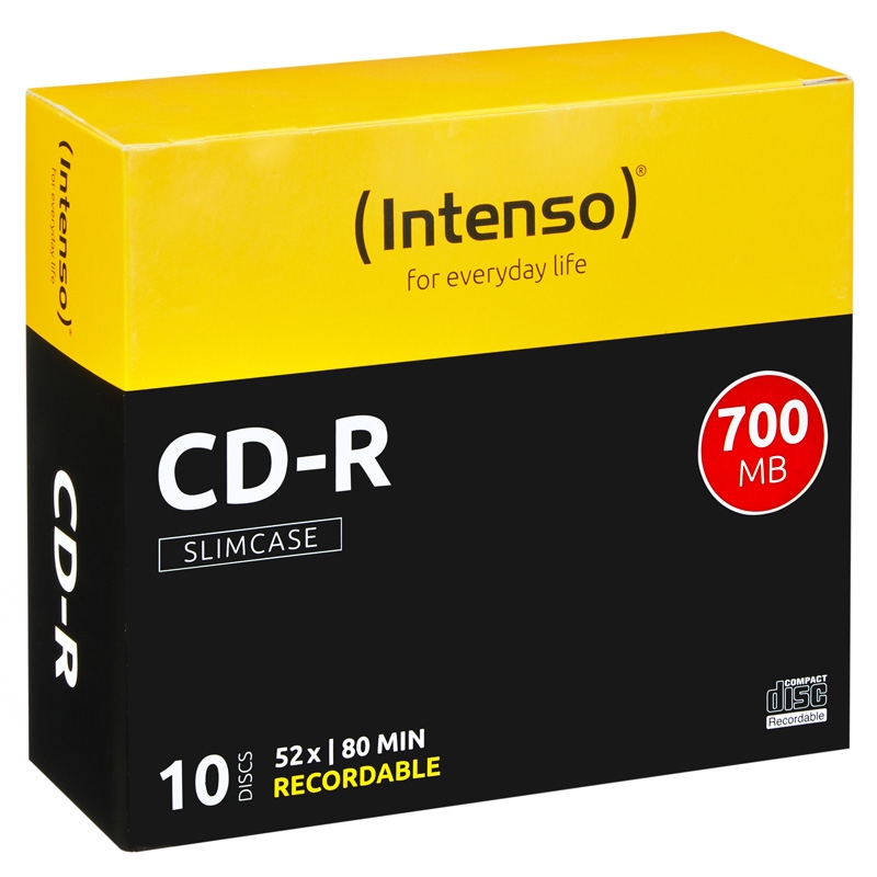 Intenso CD-Rohlinge 700MB, 10er Case