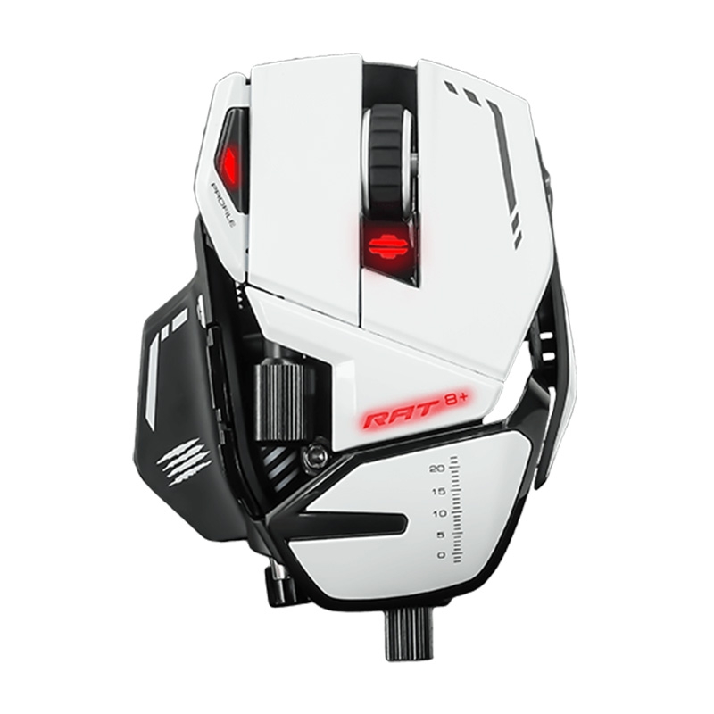 MadCatz R.A.T. 8+ Optische Gaming Maus weiß