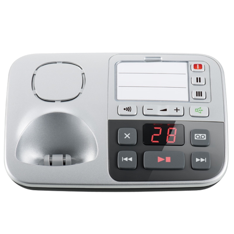 Panasonic KX-TGE522GS DECT Seniorentelefon mit AB silber-schwarz