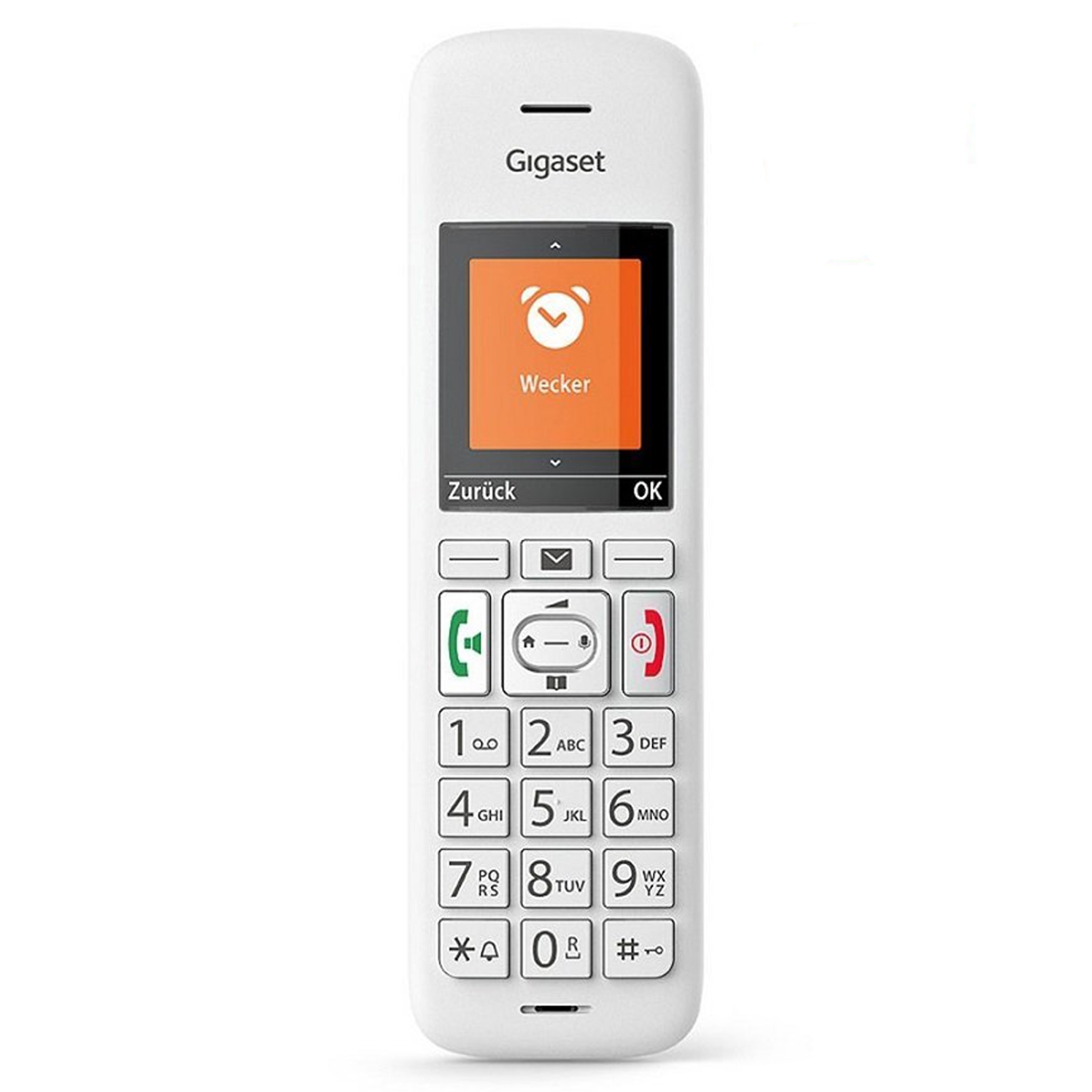 Gigaset E370A Schnurlostelefon mit Anrufbeantworter weiß (2. Wahl)