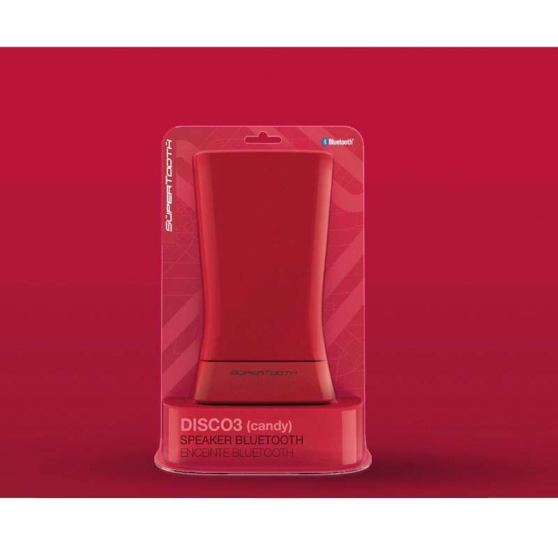 Supertooth Bluetooth-Lautsprecher Disco 3 Rot