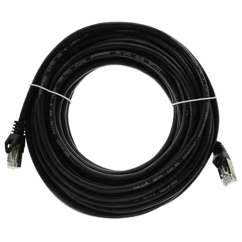 Patchkabel schwarz 20m