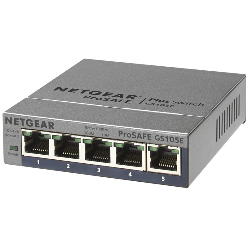NETGEAR 5-Port Gigabit Plus Ethernet Switch