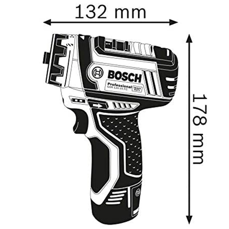 Bosch GSR 12V-15 FC Akku-Bohrschrauber