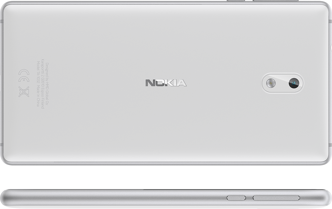 Nokia 3 Single-SIM Smartphone blau