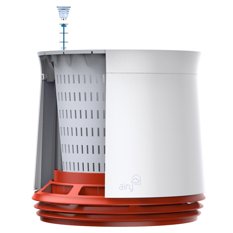 AIRY Pot Blumentopf Luftreinigungssystem in schneeweiß (Space Blue - blau)