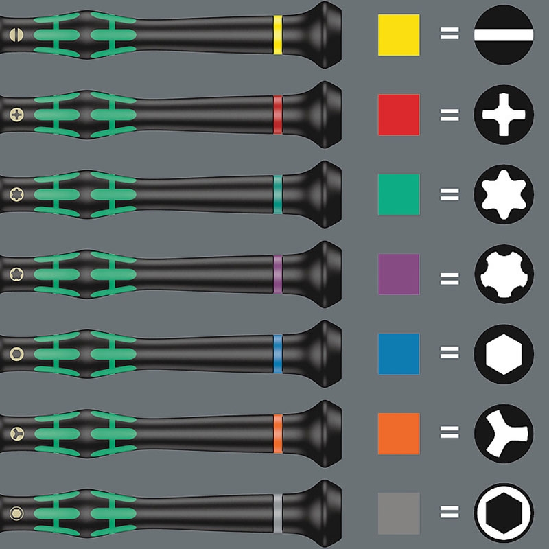 Wera Kraftform Micro-Set Schraubendrehersatz 12-tlg.