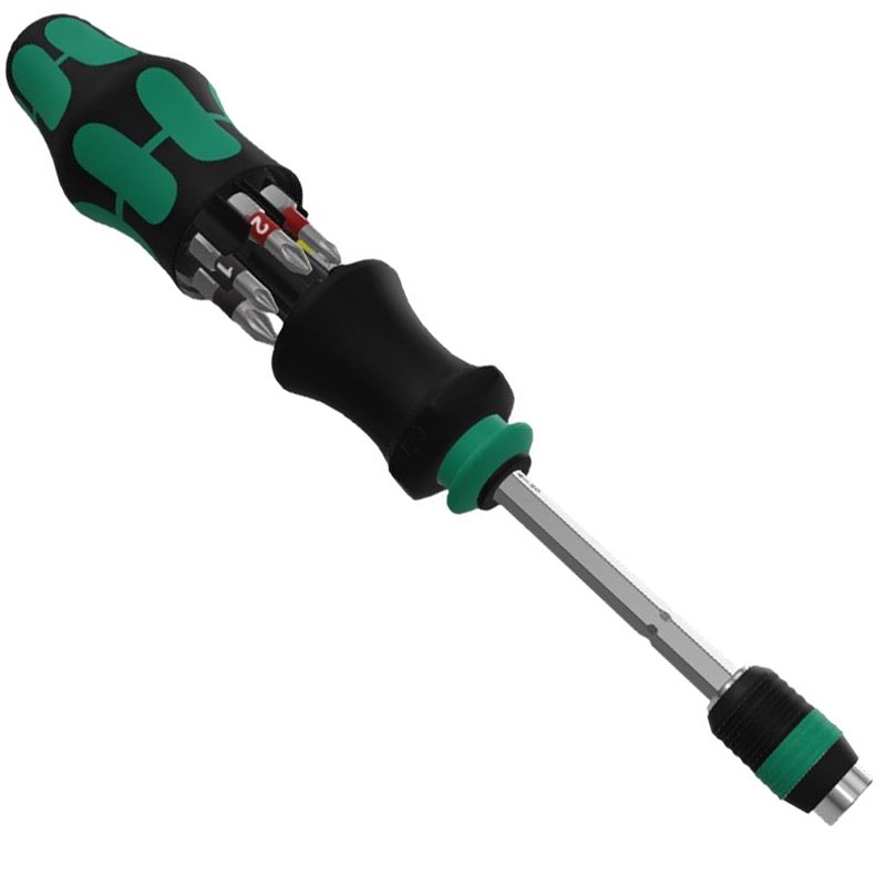 Wera Kraftform Kompakt 20 Kombi-Schrauber mit 6 Bits