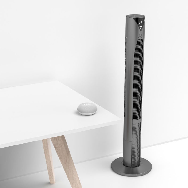 Hama Smarter Standventilator mit Temperaturmessung und 3 Geschwindigkeitsstufen