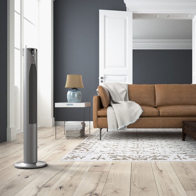 Hama Smarter Standventilator mit Temperaturmessung und 3 Geschwindigkeitsstufen