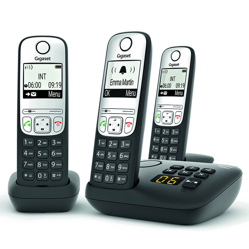 Gigaset A690A Trio Schnurlostelefon schwarz