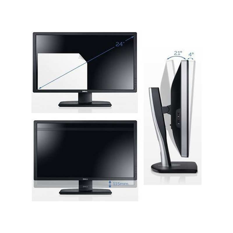 Dell U2412M 61,96cm (24 Zoll) LED-Monitor schwarz