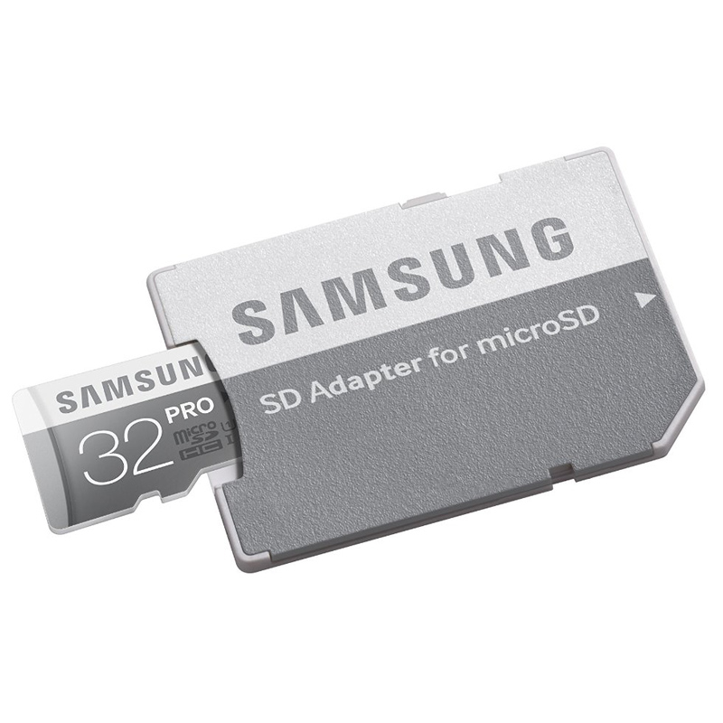 Samsung PRO 32GB micro SDHC Card 90MB/s + Adapter