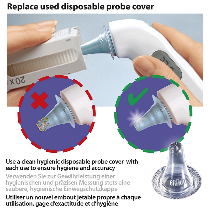 Braun IRT3030 ThermoScan 3 Infrarot Ohrthermometer