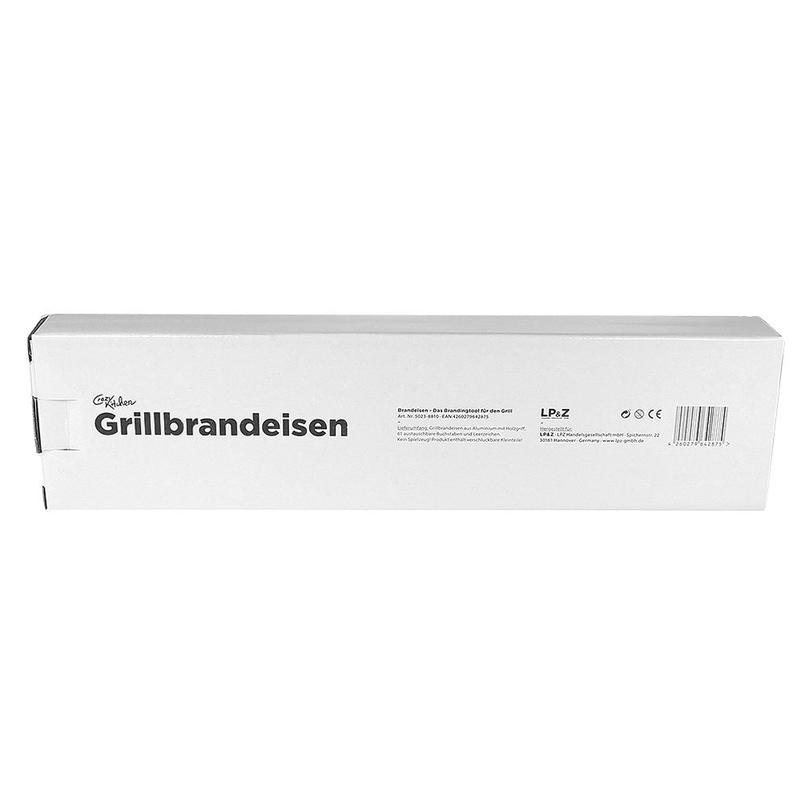 BBQ Grillbrandeisen mit wechselbaren Buchstaben