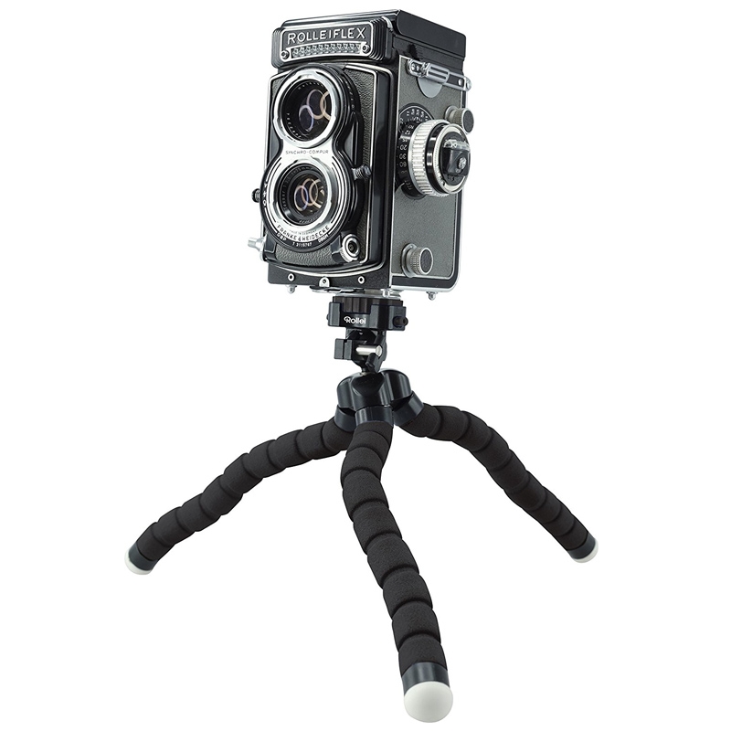 Rollei Monkey Pod - Biegsames Mini Stativ mit flexiblen Beinen schwarz