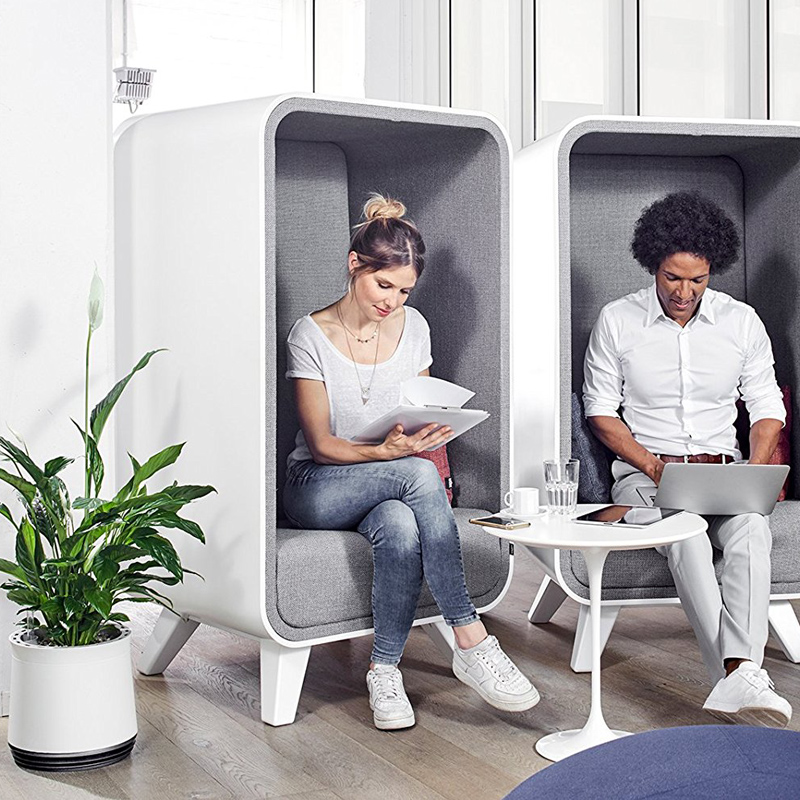 AIRY Pot Blumentopf Luftreinigungssystem in schneeweiß (Space Blue - blau)