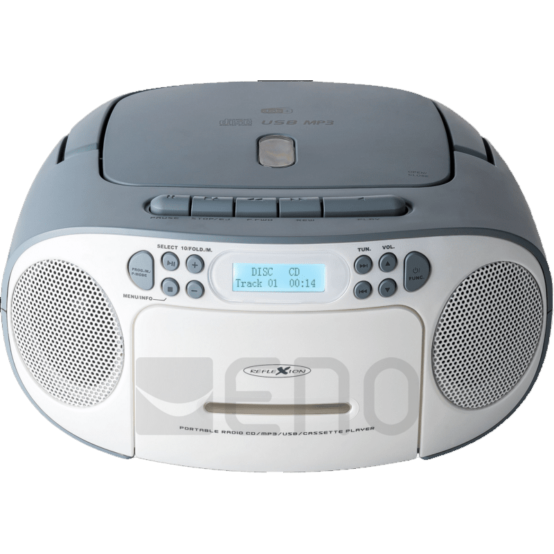 Reflexion RCR2260DAB/BL Tragbares CD/MP3-Cassetten-USB-DAB+-Stereo Radio blau