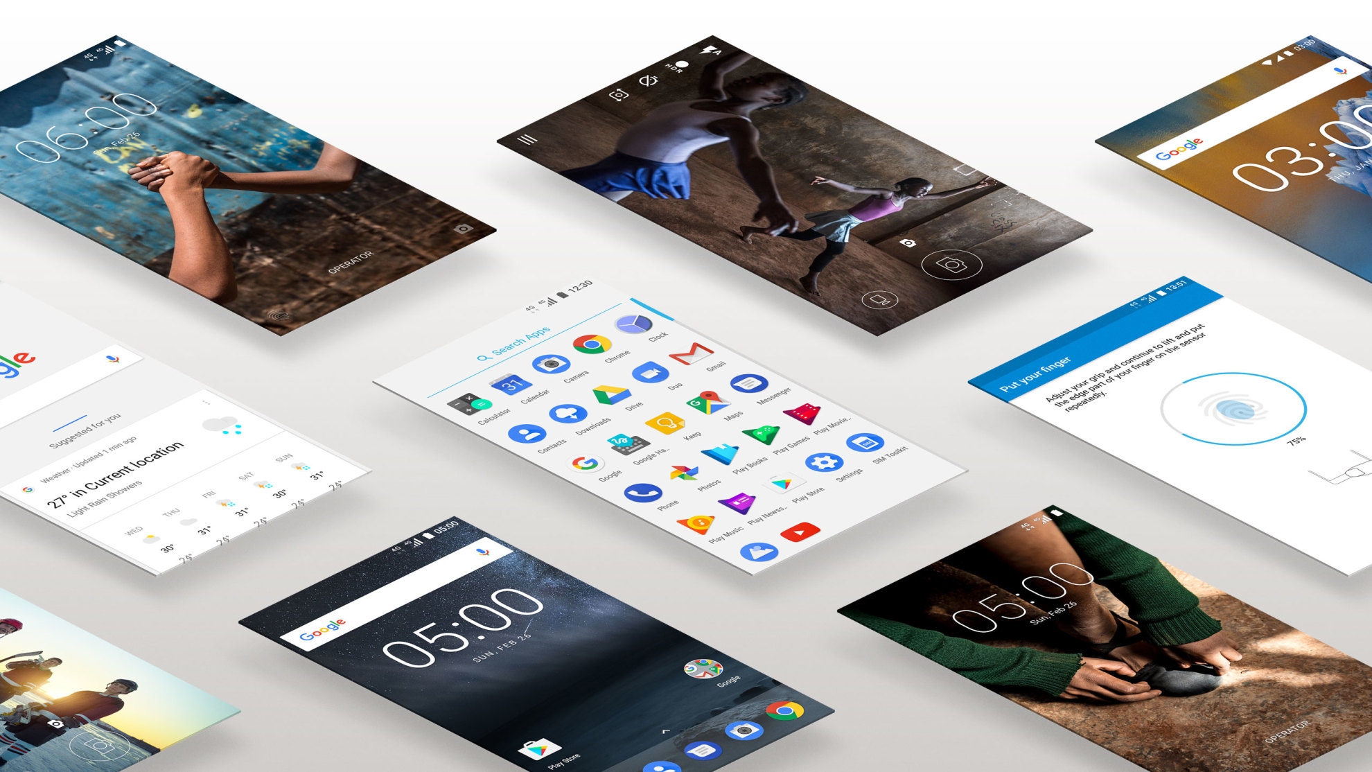 Nokia 3 Single-SIM Smartphone blau