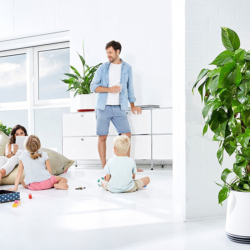 AIRY Pot Blumentopf Luftreinigungssystem in schneeweiß (Space Blue - blau)