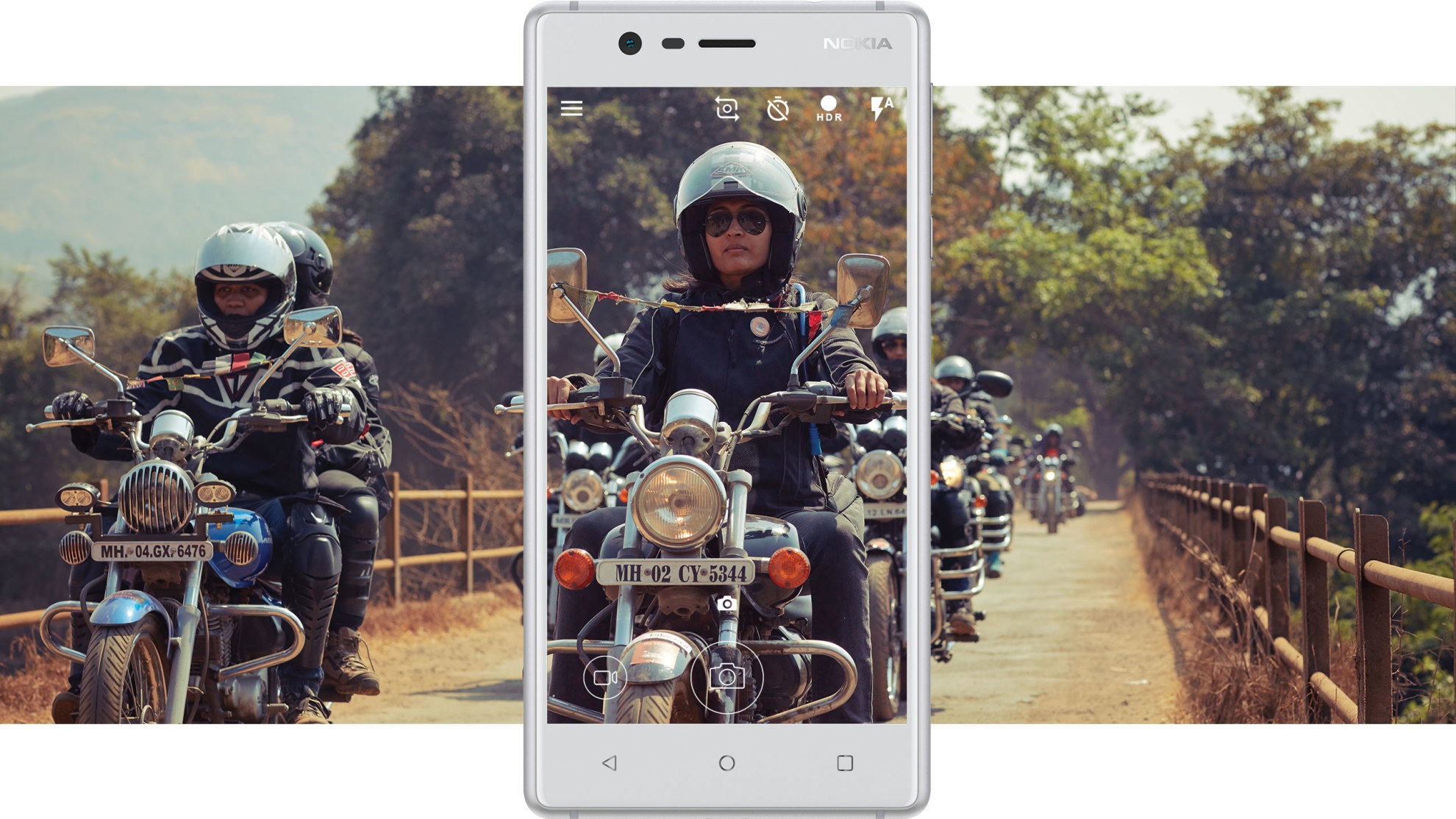 Nokia 3 Single-SIM Smartphone blau